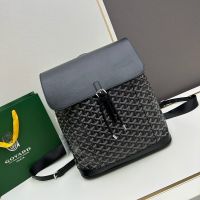 Goyard Alpin MM Backpack In Goyardine Canvas Black