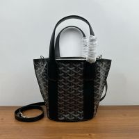 Goyard Belharra PM Bag In Goyardine Canvas Black