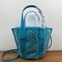 Goyard Belharra PM Bag In Goyardine Canvas Turquoise