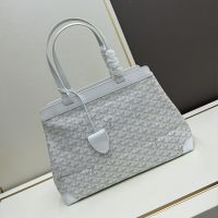 Goyard Bellechasse Biaude PM Bag In Goyardine Canvas White