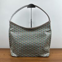 Goyard Boheme Hobo Bag In Goyardine Claire-Voie Canvas Sky Blue