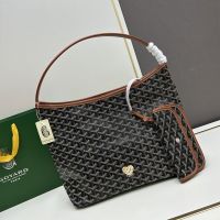 Goyard Boheme Hobo Bag In Coeur Goyardine Canvas Brown