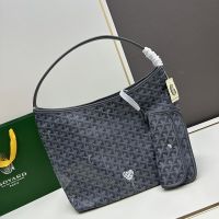 Goyard Boheme Hobo Bag In Coeur Goyardine Canvas Grey