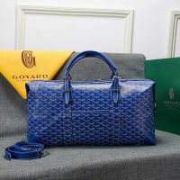 Goyard Bowling 45 Bag In Goyardine Canvas Blue