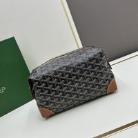 Goyard Bowling 25 Toiletry Bag In Goyardine Canvas Brown