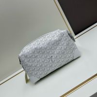 Goyard Bowling 25 Toiletry Bag In Goyardine Canvas White
