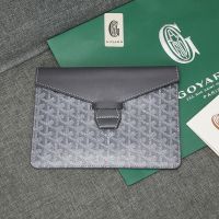 Goyard Camondo 2 Pouch In Goyardine Canvas Grey