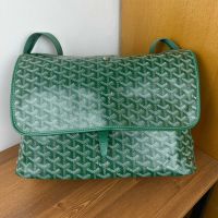 Goyard Capetien MM Messenger In Goyardine Canvas Green