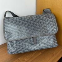 Goyard Capetien MM Messenger In Goyardine Canvas Grey