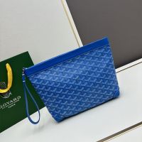 Goyard Conti Pouch In Goyardine Canvas Blue