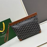 Goyard Conti Pouch In Goyardine Canvas Brown