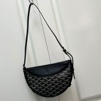 Goyard Hirondelle Bag In Goyardine Canvas Black