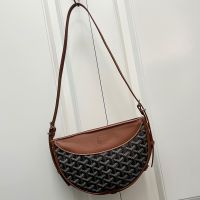 Goyard Hirondelle Bag In Goyardine Canvas Brown