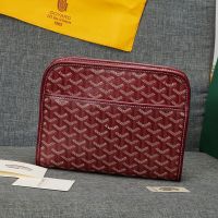 Goyard Jouvence MM Toiletry Bag In Goyardine Canvas Burgundy