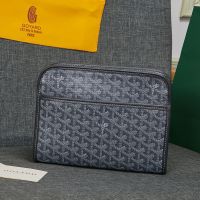 Goyard Jouvence MM Toiletry Bag In Goyardine Canvas Grey