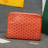 Goyard Jouvence MM Toiletry Bag In Goyardine Canvas Orange