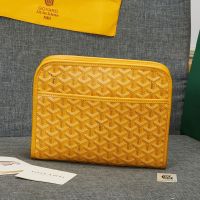 Goyard Jouvence MM Toiletry Bag In Goyardine Canvas Yellow