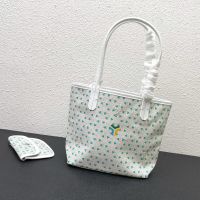 Goyard Mini Saint Louis Reversible Tote In Exclusive Colours Goyardine Claire-Voie Canvas Green