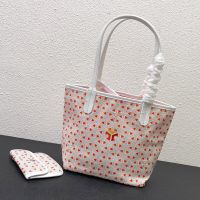 Goyard Mini Saint Louis Reversible Tote In Exclusive Colours Goyardine Claire-Voie Canvas Red