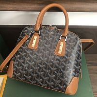 Goyard Mini Vendome Bag In Goyardine Canvas Brown