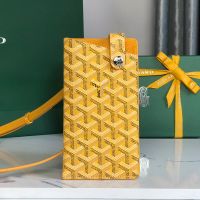 Goyard Montmartre GM Case In Goyardine Canvas Yellow