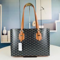 Goyard Okinawa PM Tote In Goyardine Canvas Brown