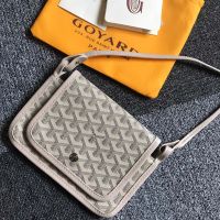 Goyard Plumet Pocket Wallet In Goyardine Canvas Beige