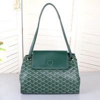 Goyard Rouette Souple Bag In Goyardine Canvas Green