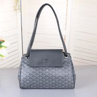 Goyard Rouette Souple Bag In Goyardine Canvas Grey