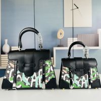 Goyard Saigon Structure Bag In Letters Camouflage Goyardine Canvas Black/Green