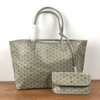Goyard Saint Louis Reversible Tote In Goyardine Canvas Light Grey