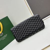 Goyard Sainte-Marie MM Clutch In Goyardine Canvas Black
