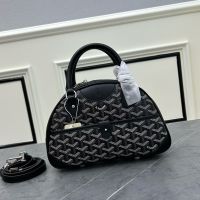 Goyard Saint-Jeanne Bowling Bag In Goyardine Canvas Black