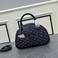 Goyard Saint-Jeanne Bowling Bag In Goyardine Canvas Navy Blue