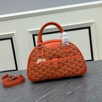 Goyard Saint-Jeanne Bowling Bag In Goyardine Canvas Orange