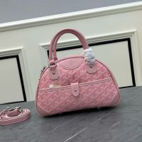 Goyard Saint-Jeanne Bowling Bag In Goyardine Canvas Pink