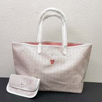 Goyard Saint Louis Reversible Tote In Exclusive Colours Goyardine Claire-Voie Canvas Pink