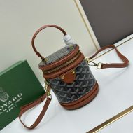 Goyard Cannes Handbag In Goyardine Canvas Brown