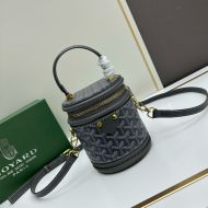 Goyard Cannes Handbag In Goyardine Canvas Grey