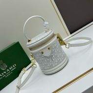 Goyard Cannes Handbag In Goyardine Canvas White